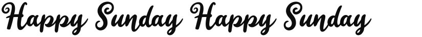 Happy Sunday font download