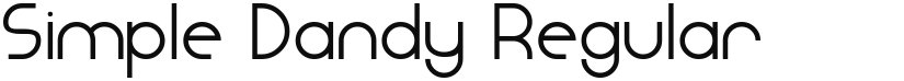 Simple Dandy font download