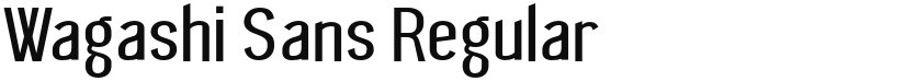 Wagashi Sans font download