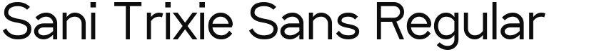 Sani Trixie Sans font download