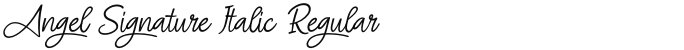 Angel Signature Italic Regular
