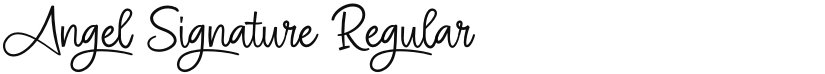Angel Signature font download