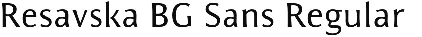 Resavska BG Sans font download