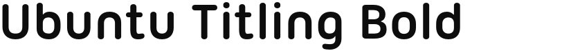 Ubuntu Titling font download
