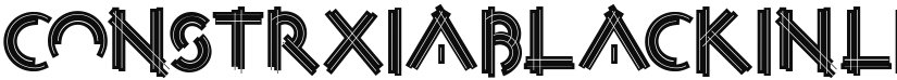 Construxia Black Inline font download
