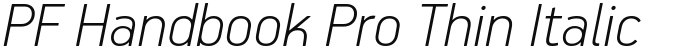 PF Handbook Pro Thin Italic