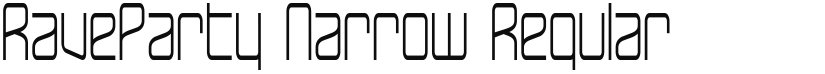 RaveParty Narrow font download
