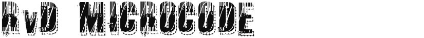 RvD Microcode font download