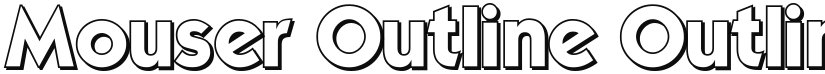 Mouser Outline font download