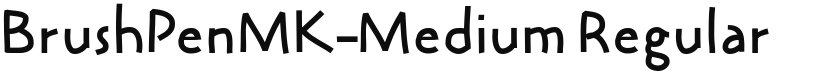 BrushPenMK-Medium font download