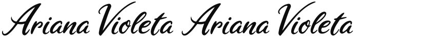 Ariana Violeta font download