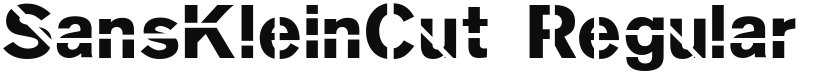 SansKleinCut font download