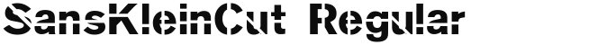 SansKleinCut Regular