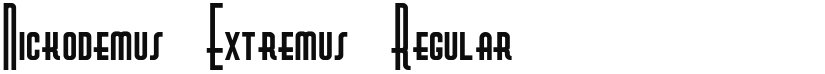 Nickodemus-Extremus font download
