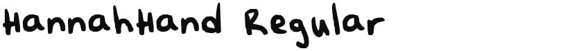 HannahHand font download