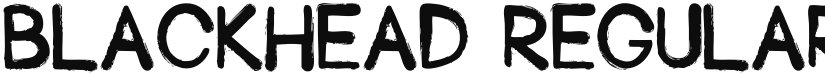 Blackhead font download