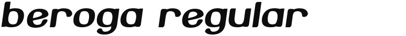Beroga font download
