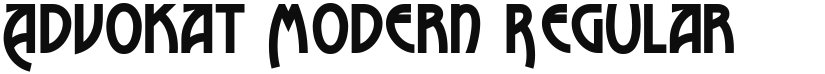 Advokat Modern font download