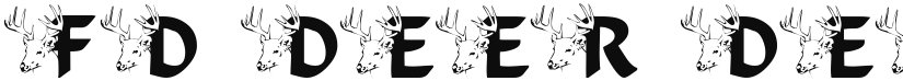 FD Deer Deer font download