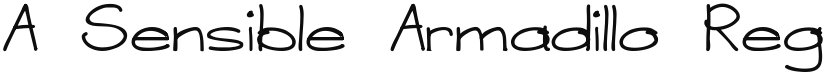 A Sensible Armadillo font download