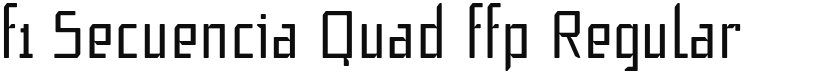 f1 Secuencia Quad ffp font download
