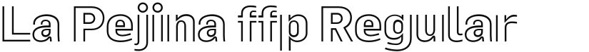 La Pejina  FFP font download