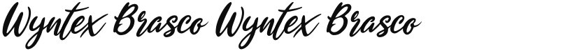 Wyntex Brasco font download
