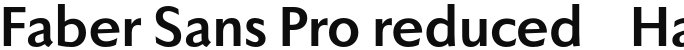 Faber Sans Pro reduced 75 Halbfett