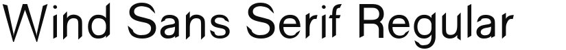 Wind Sans Serif font download