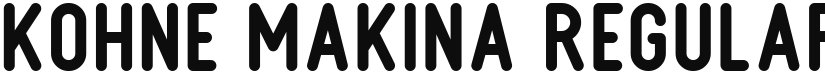 Kohne Makina font download