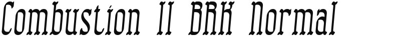 Combustion II BRK font download