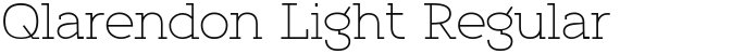 Qlarendon Light Regular