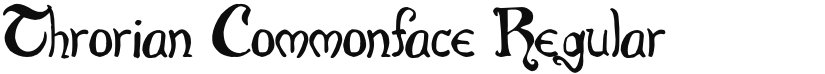 Throrian Commonface font download