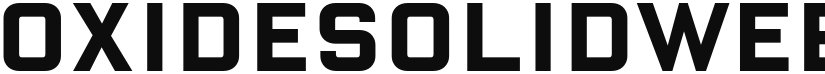 OxideSolidWeb-BoldW03-Rg font download
