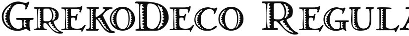 GrekoDeco font download