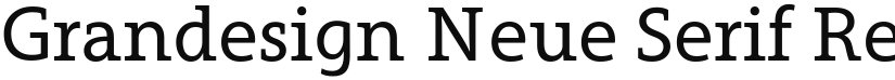 Grandesign Neue Serif font download