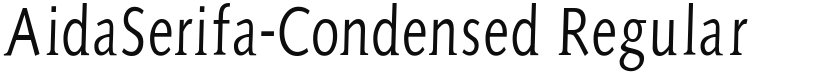 AidaSerifa-Condensed font download