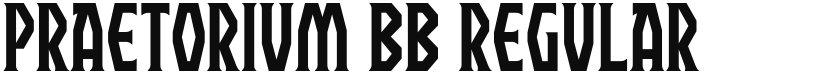 Praetorium BB font download