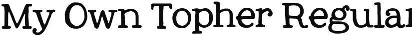 My Own Topher font download
