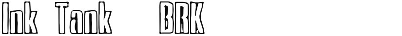Ink Tank font download