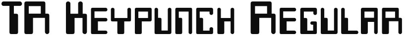 TR Keypunch font download