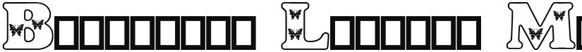 Butterfly Letters font download