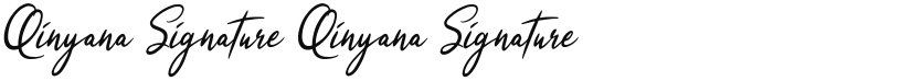 Qinyana Signature font download