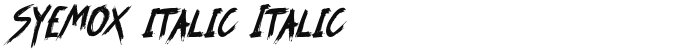 SYEMOX italic Italic