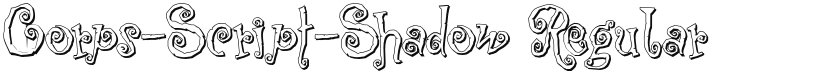 Corps-Script-Shadow font download