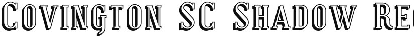 Covington SC Shadow font download