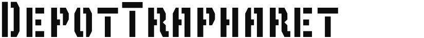 Depot Trapharet font download