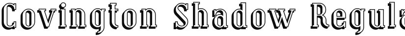 Covington Shadow font download