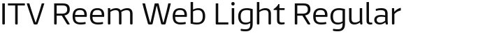 ITV Reem Web Light Regular