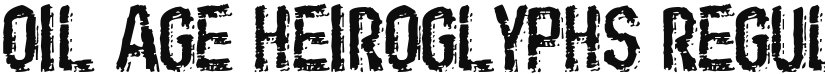 Oil Age Heiroglyphs font download